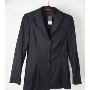 Isaia Acquario Blue Herringbone 100% Wool Jacket Blazer Sz 40R BRAND NEW